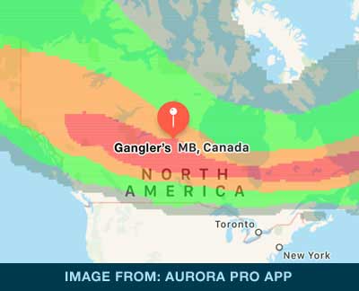 Ganglers in hot zone northern lights